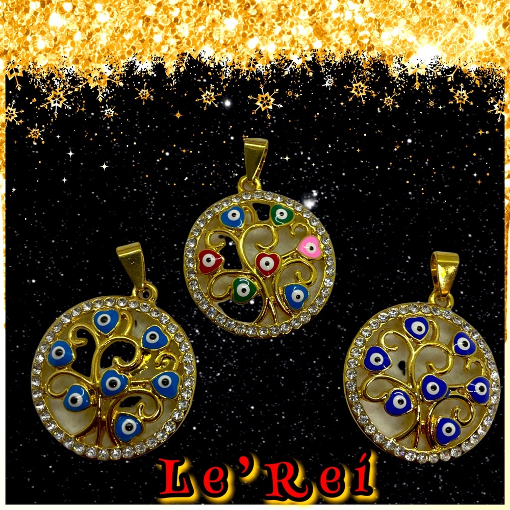 Stainless Steel Evil Eye 🧿 Tree 🌳 of Life Pendant